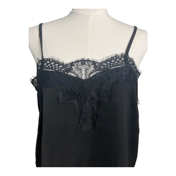 Lulus Lace Trimmed Tank Camisole Coquette Cottagecore Shirt Girly Romantic M - Picture 2 of 8